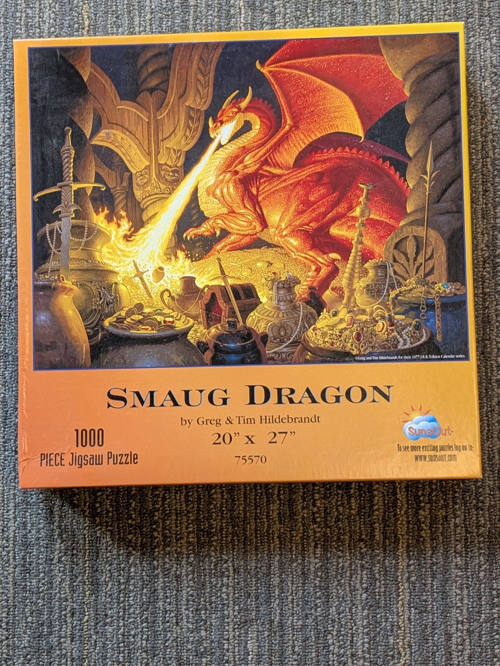 Greg & Tim Hildebrande Smaug Dragon 1000-Piece Jigsaw Puzzle